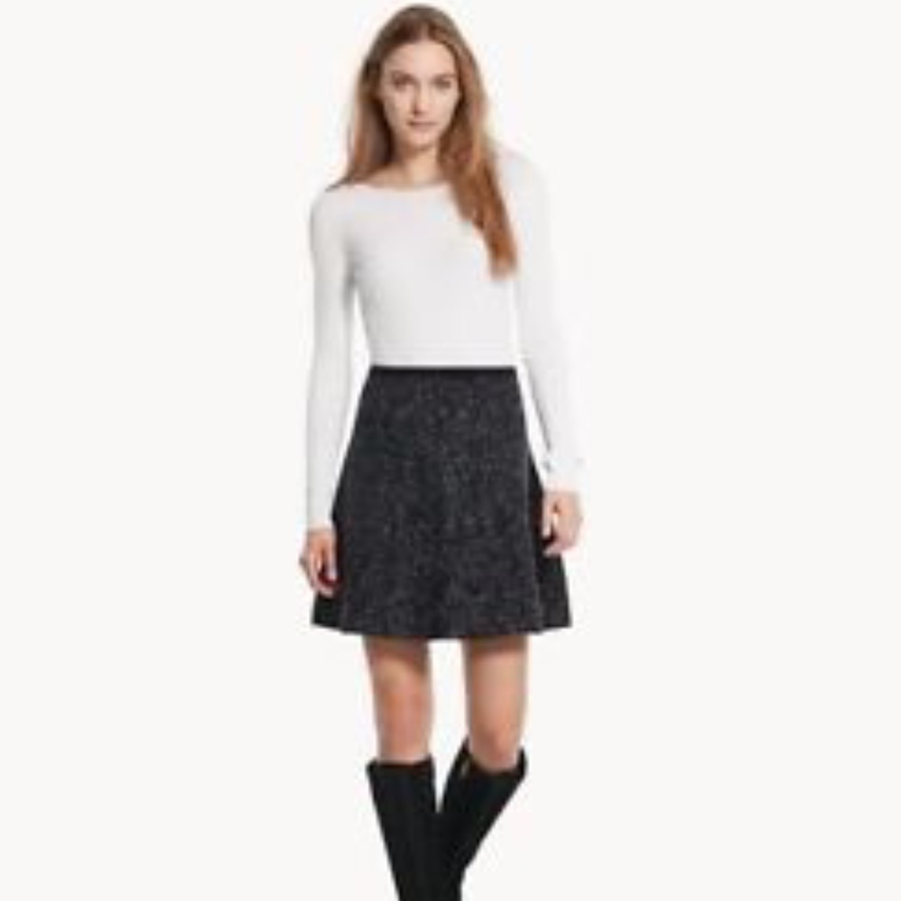 NWT Theory Lotamee B Evian Reversible Wool Skirt M